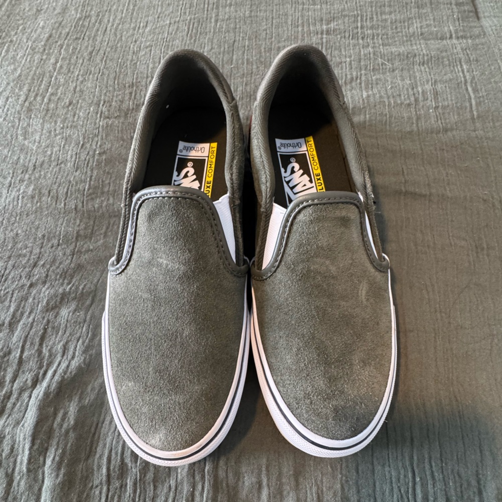 Vans Olive Green, Ortho-Lite Slip-On Shoes